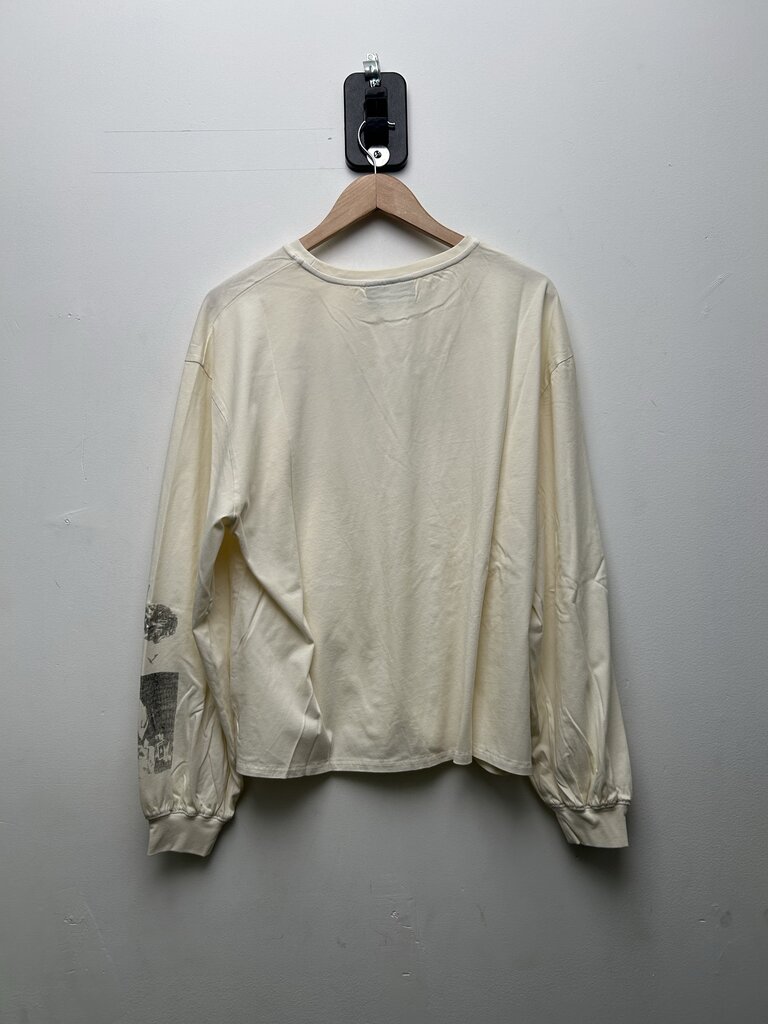 New Faciane Olive Restless Distressed Longsleeve sz.L
