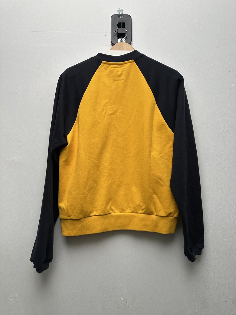 New 74 Is War Yellow Navy Zip Up Jacket Sz.Small