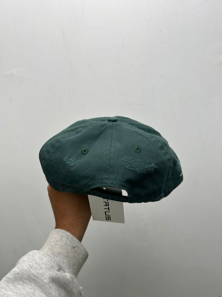 Preowned HMDD Green Distressed Blank Hat