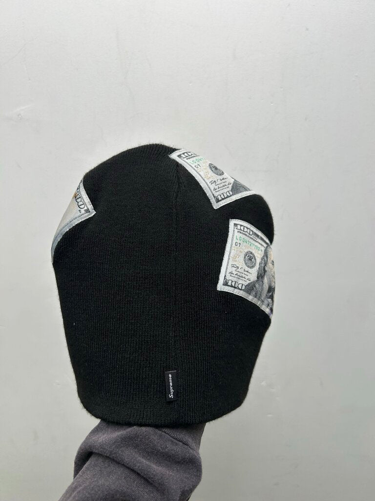 New Supreme Money Black Beanie