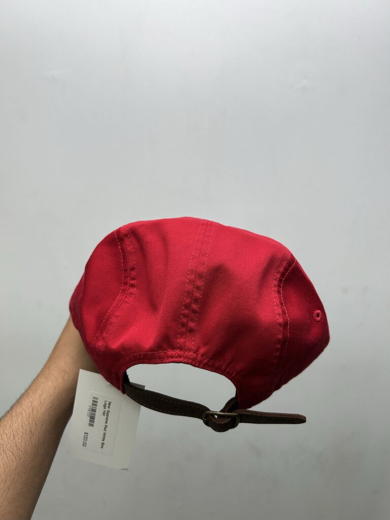New Supreme Red White Box Logo Hat