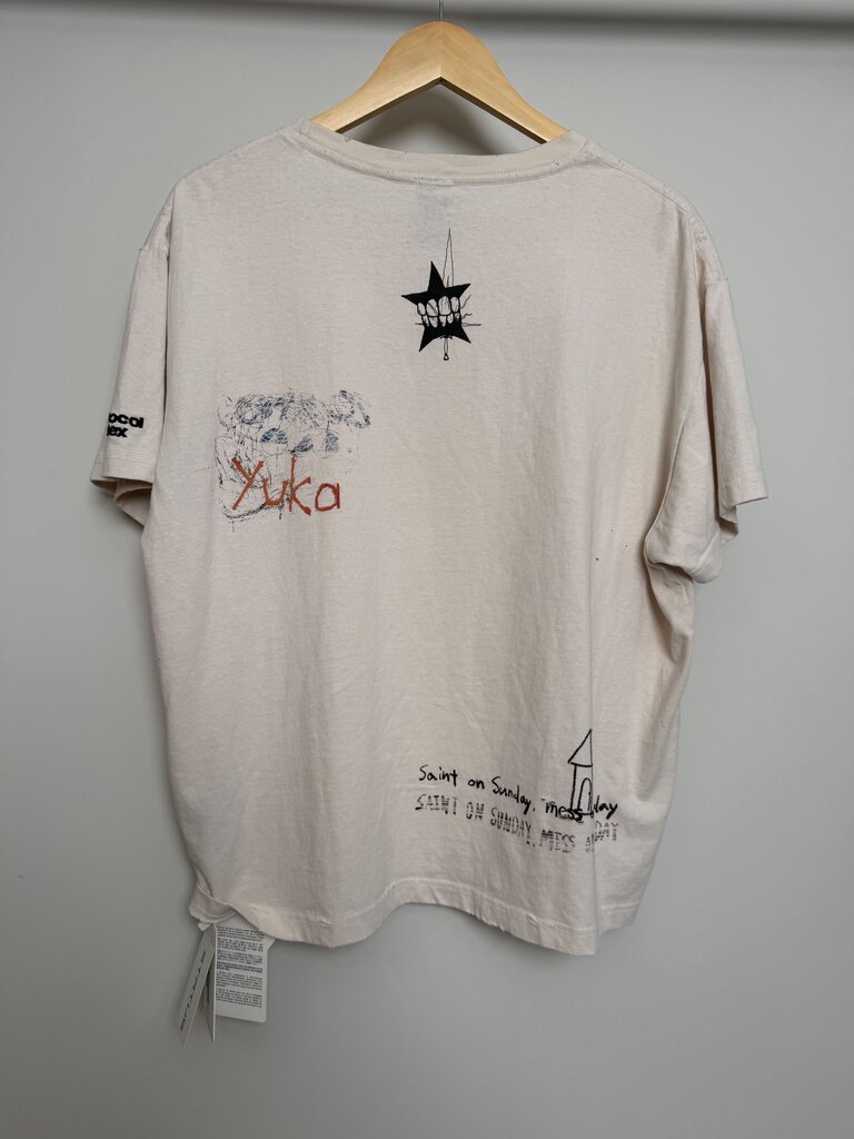 New Protocol Index Real Men Don't Cry Cream Tee size 1(S/M)