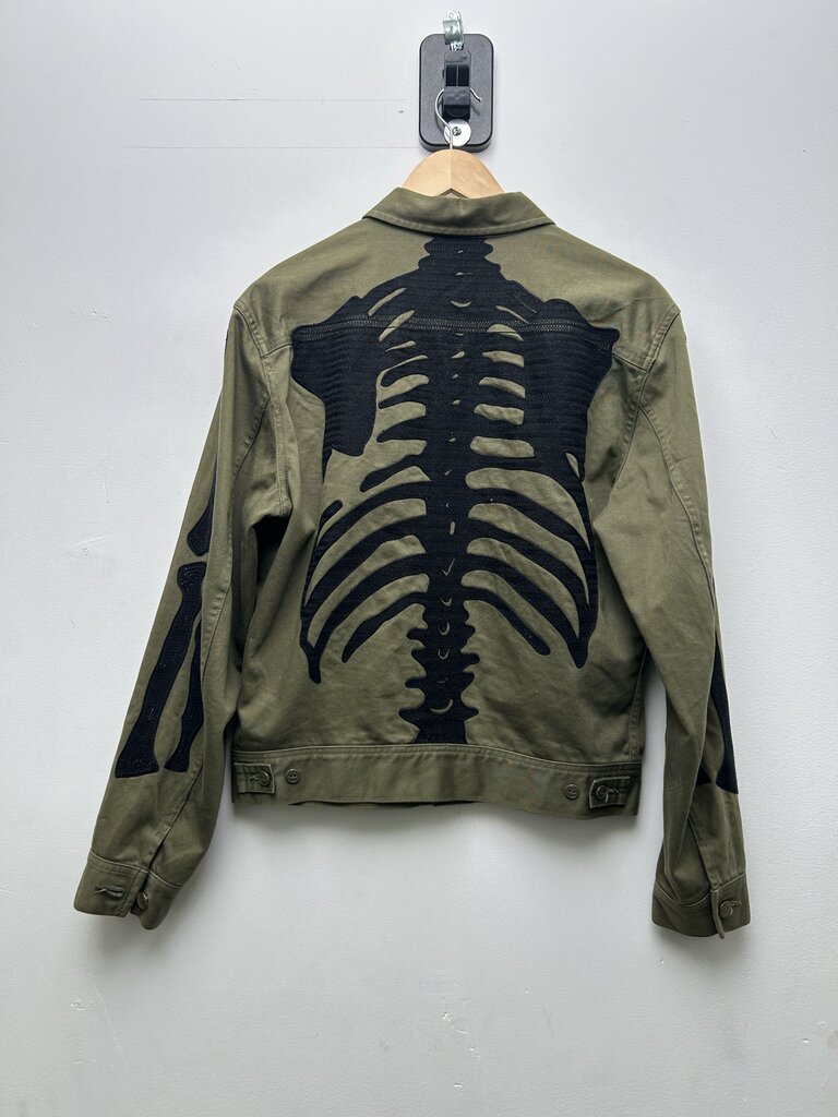 Preowned Kapital Bone Olive Green Jacket Sz 4