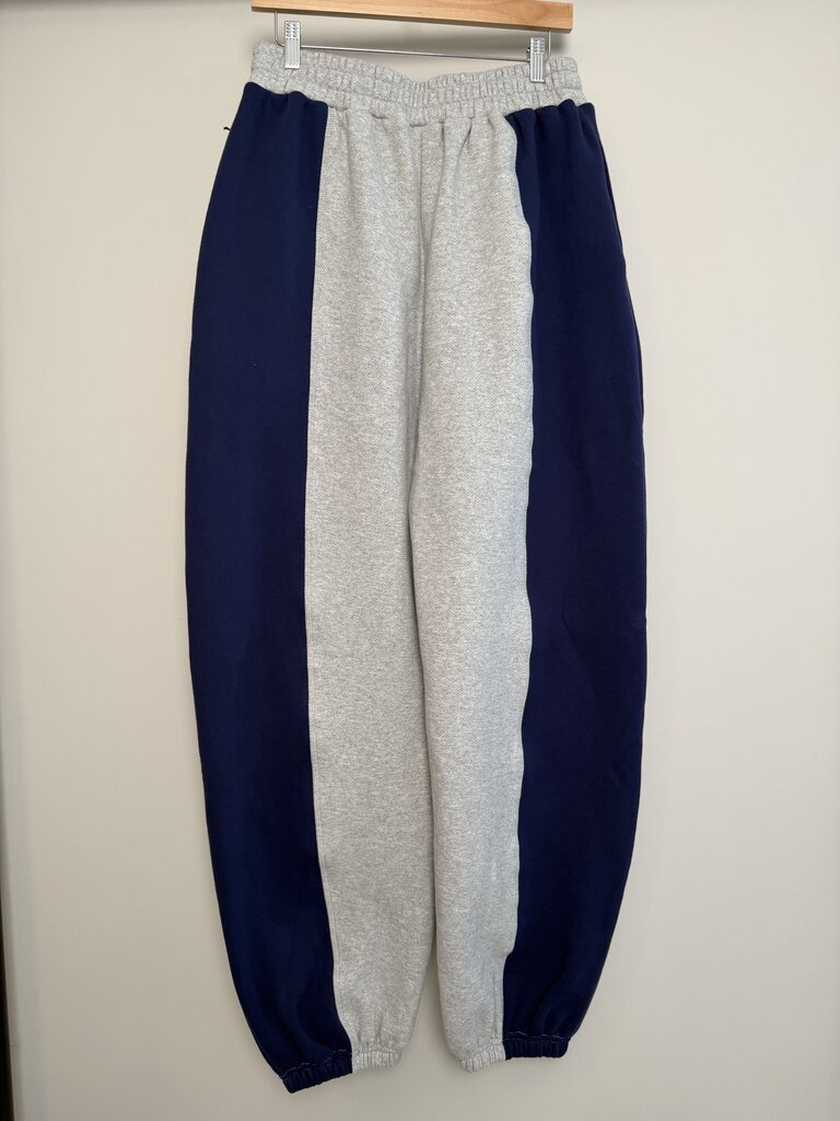 New GV Gallery Navy/Grey Split Sweatpants Sz. XS
