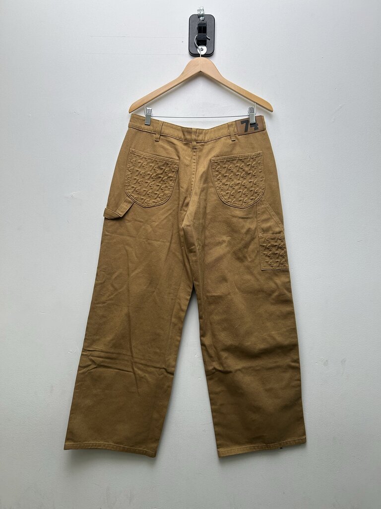 New 74iswar WIP Carpenter Double Knee Tan Size 32