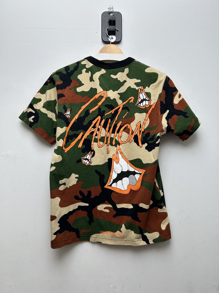 Preowned Chrome Hearts Matty Boy Camo Orange Tee Sz.Large