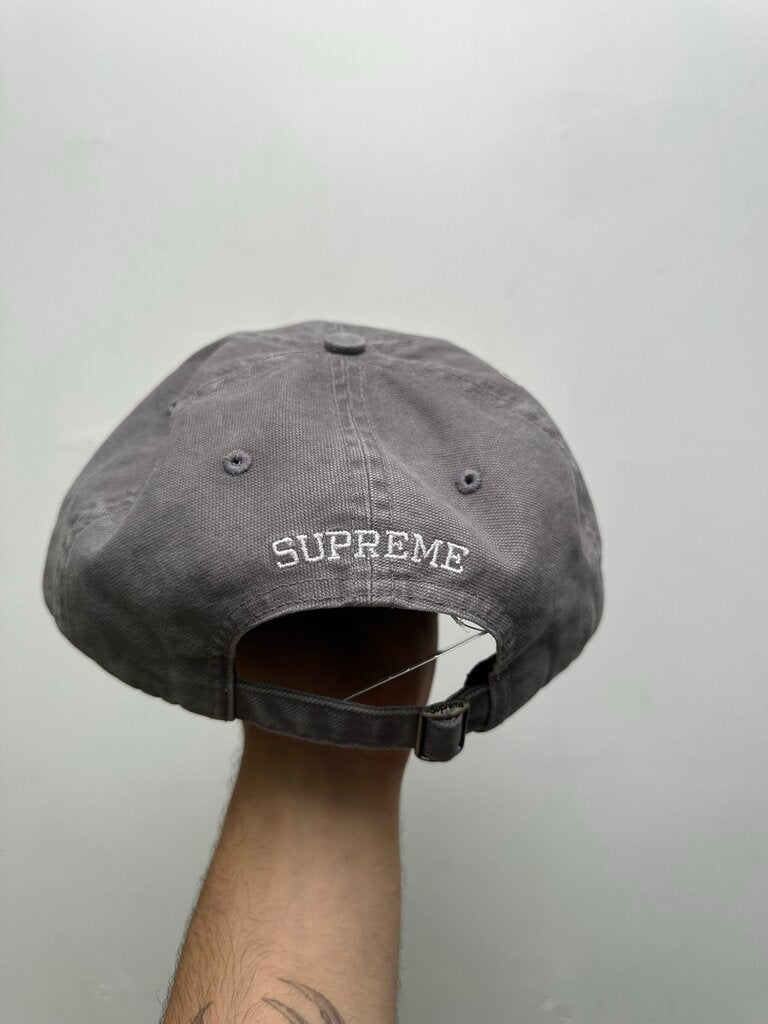 New Supreme S Logo Washed Grey Hat