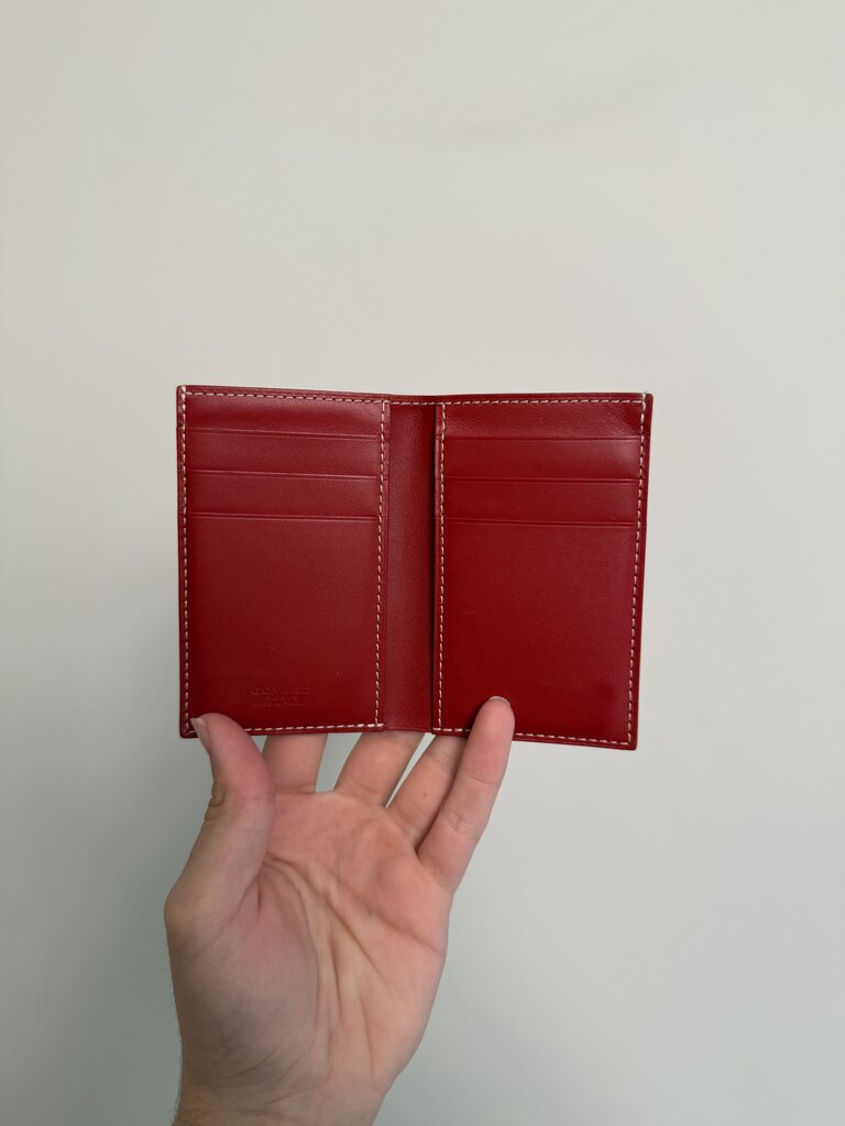 Preowned Goyard Red Bifold Wallet