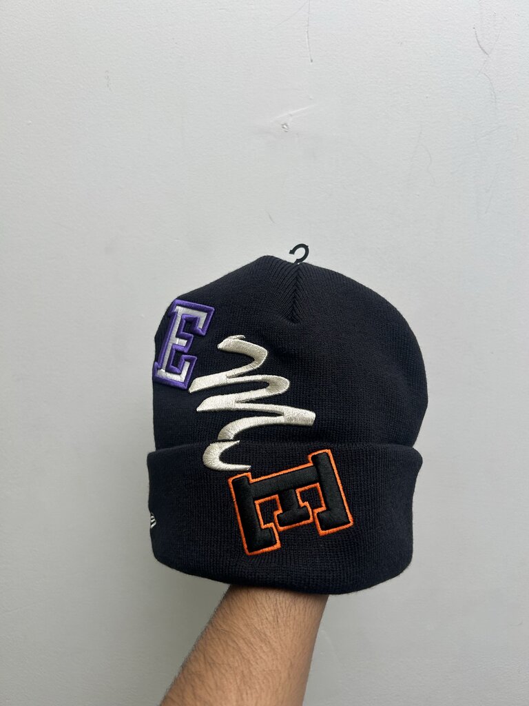 New Supreme Multicolor Arc Logo Navy New Era Beanie