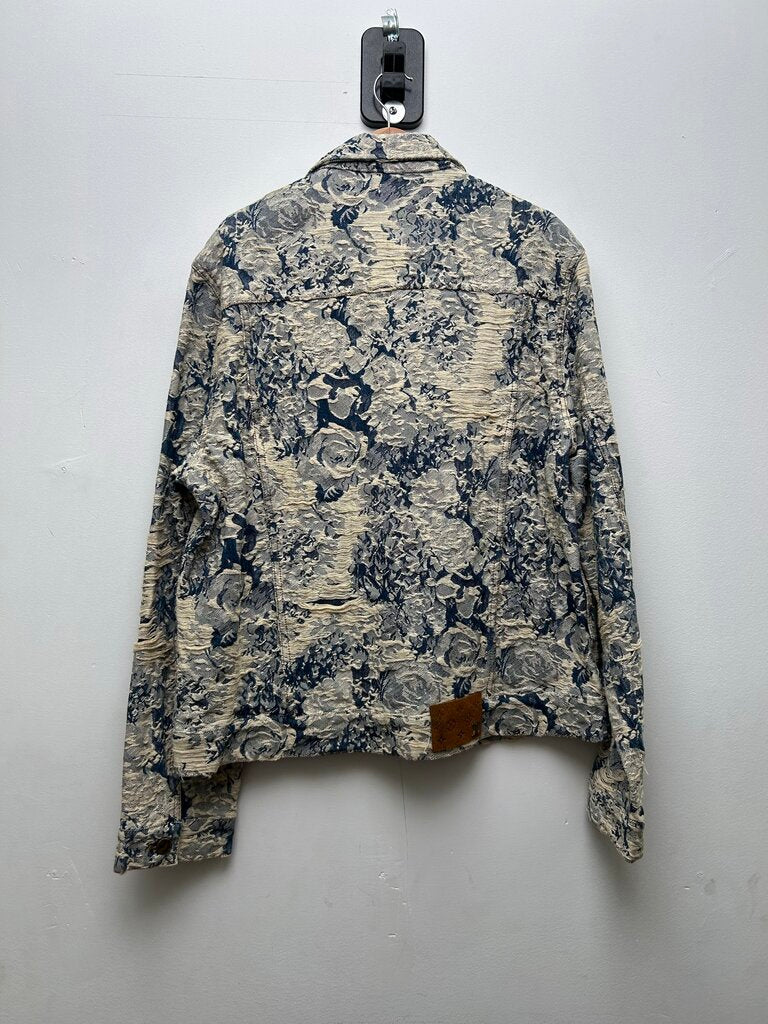 Preowned Louis Vuitton Distressed Denim Jacket sz.50
