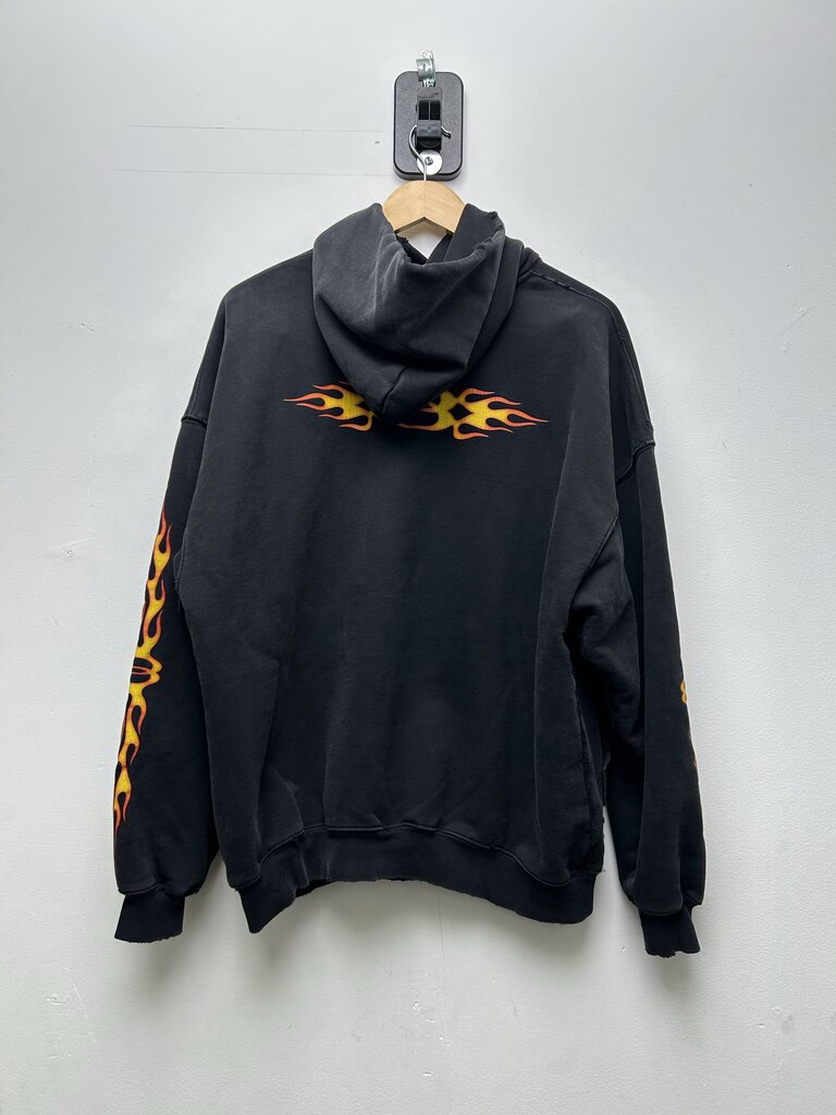 Preowned Balenciaga Unity Flame Logo Hoodie sz.1