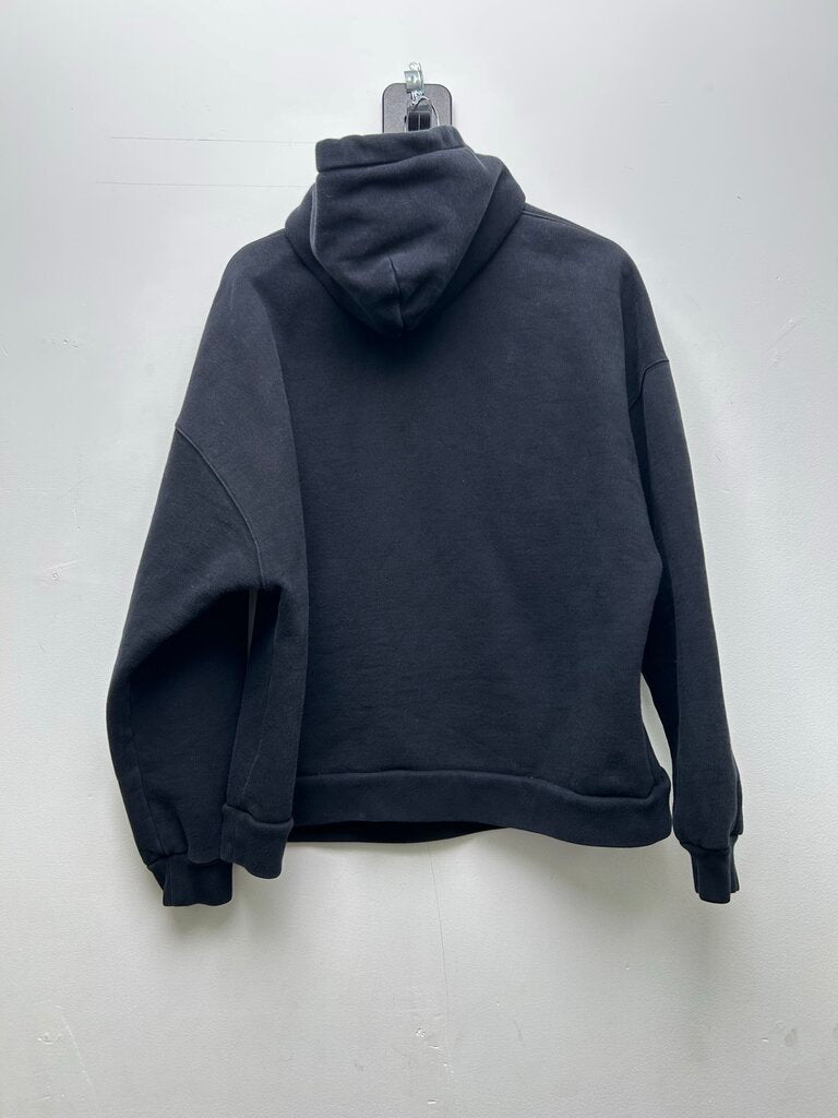 Preowned Balenciaga Metallic Slime Logo Black Hoodie sz.1