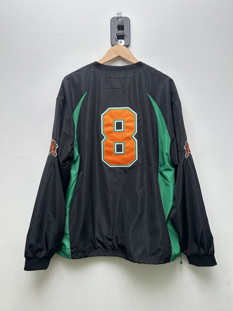 New Supreme Black Orange Green Logo Pullover Sz.Large