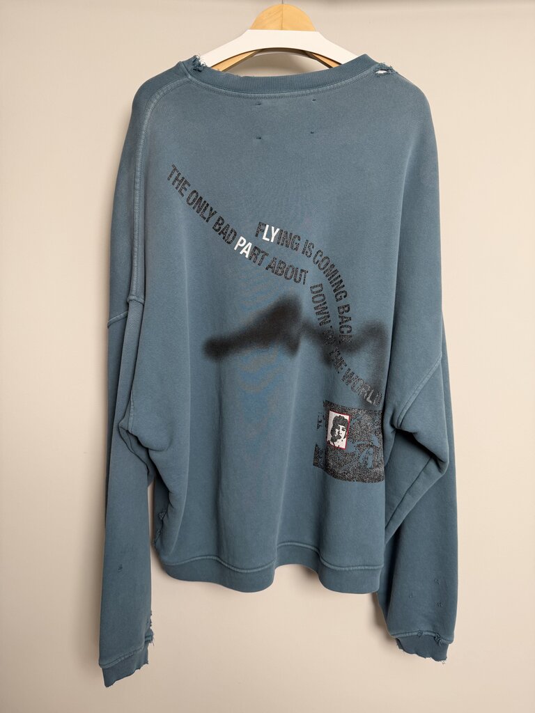 Pre-Owned Paly Teal Cigarette Crewneck Sz. XL