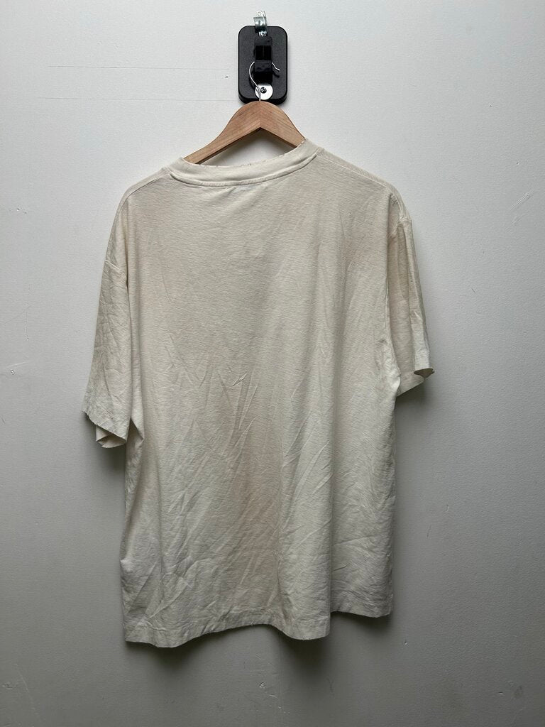 Preowned Acne Studios White Stockholm Distressed Tee sz.L