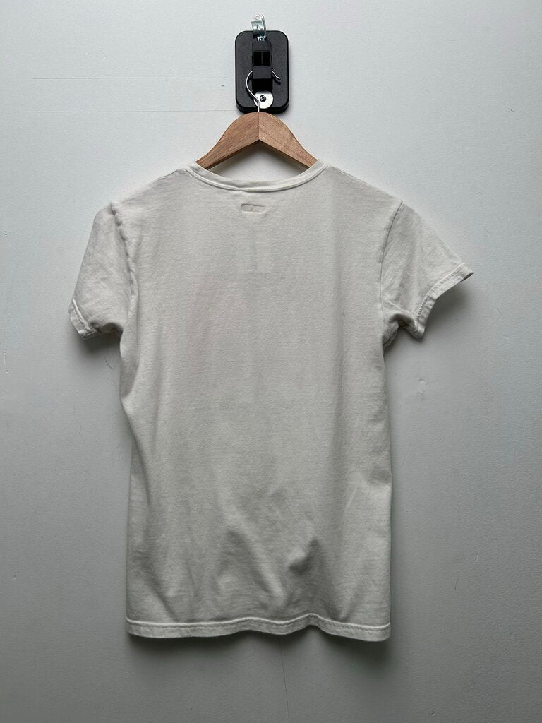 Preowned Kapital White Pink Farmy Tee Sz.1