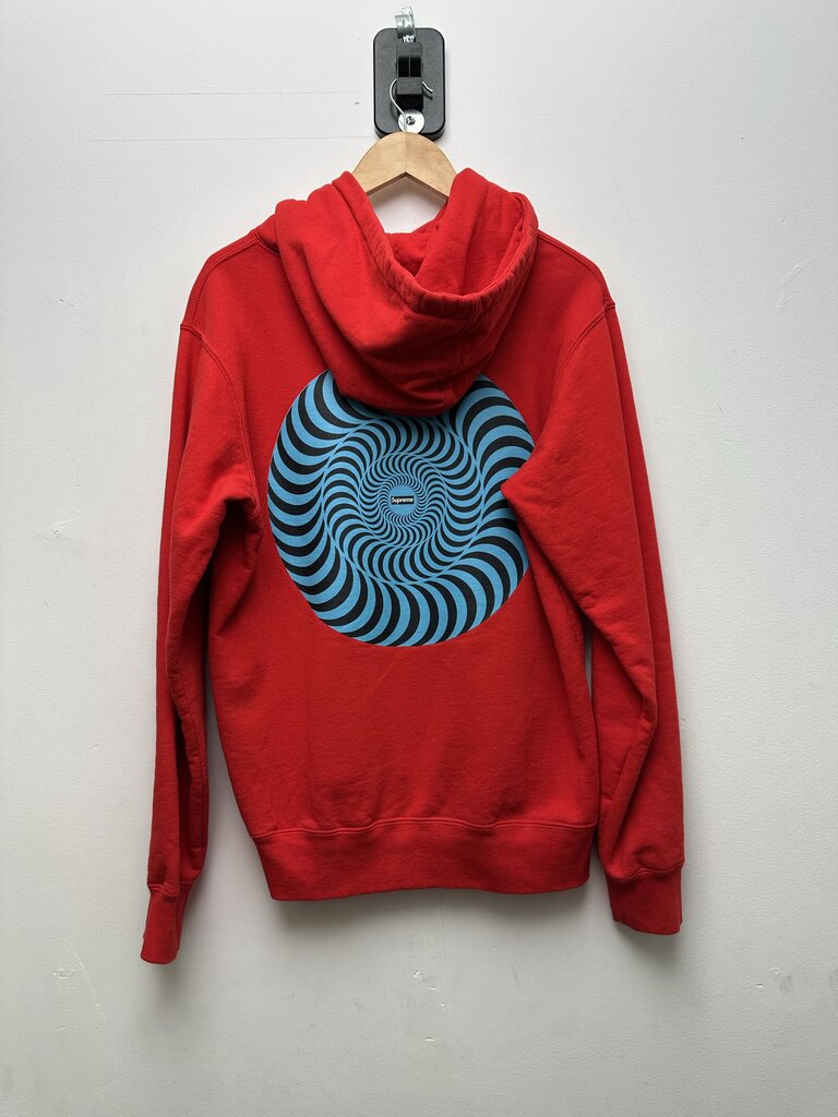 Preowned Supreme Red Blue Spitfire Hoodie Sz.Medium