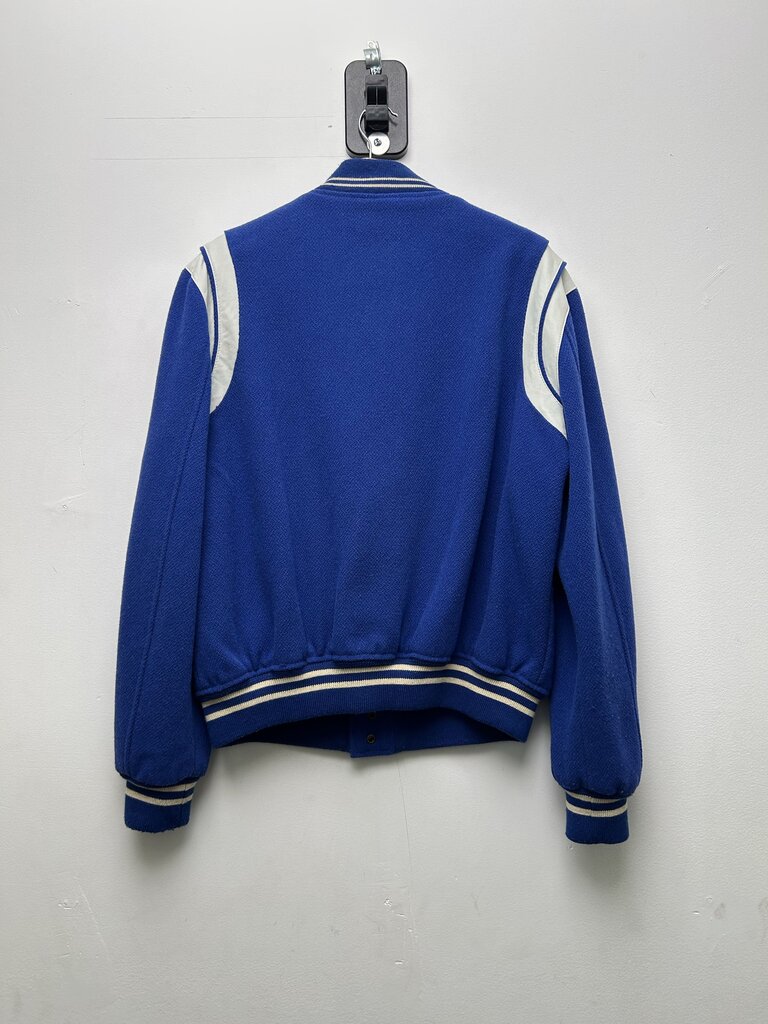 Preowned Saint Laurent Blue Teddy Jacket Sz. Medium