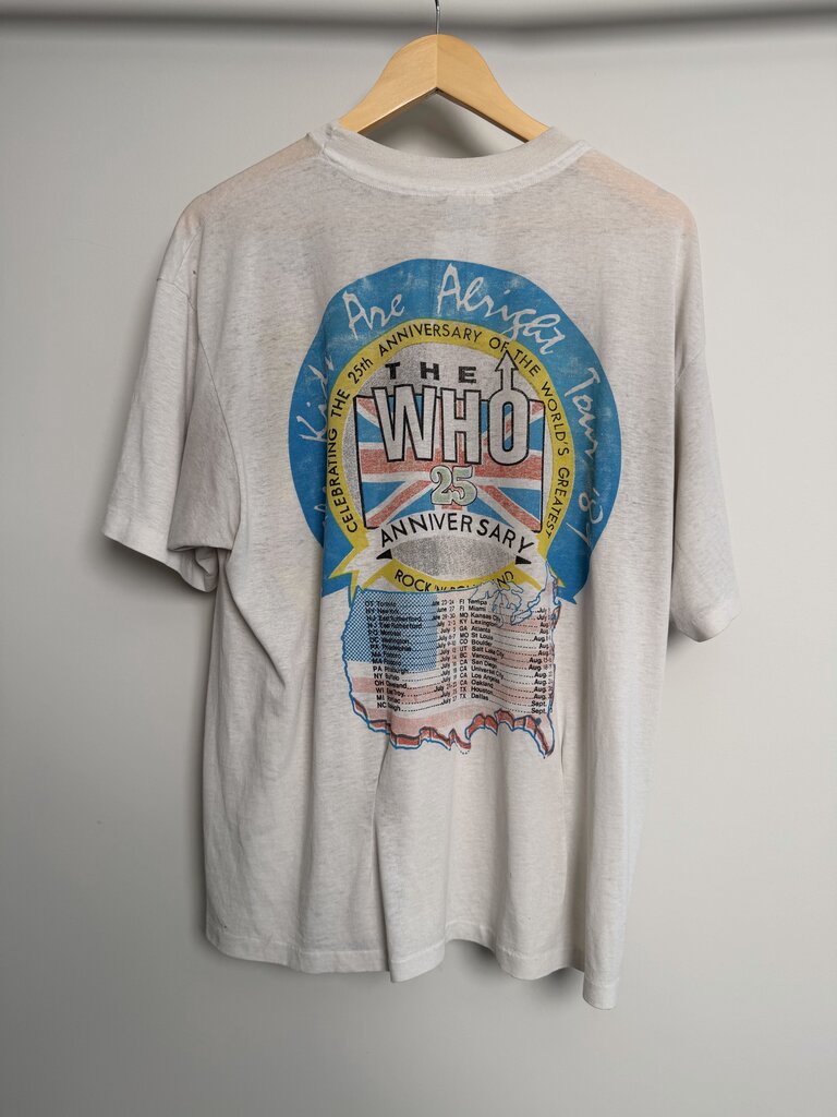 Pre-Owend Vintage 1989 The Who Tour Tee Sz. L