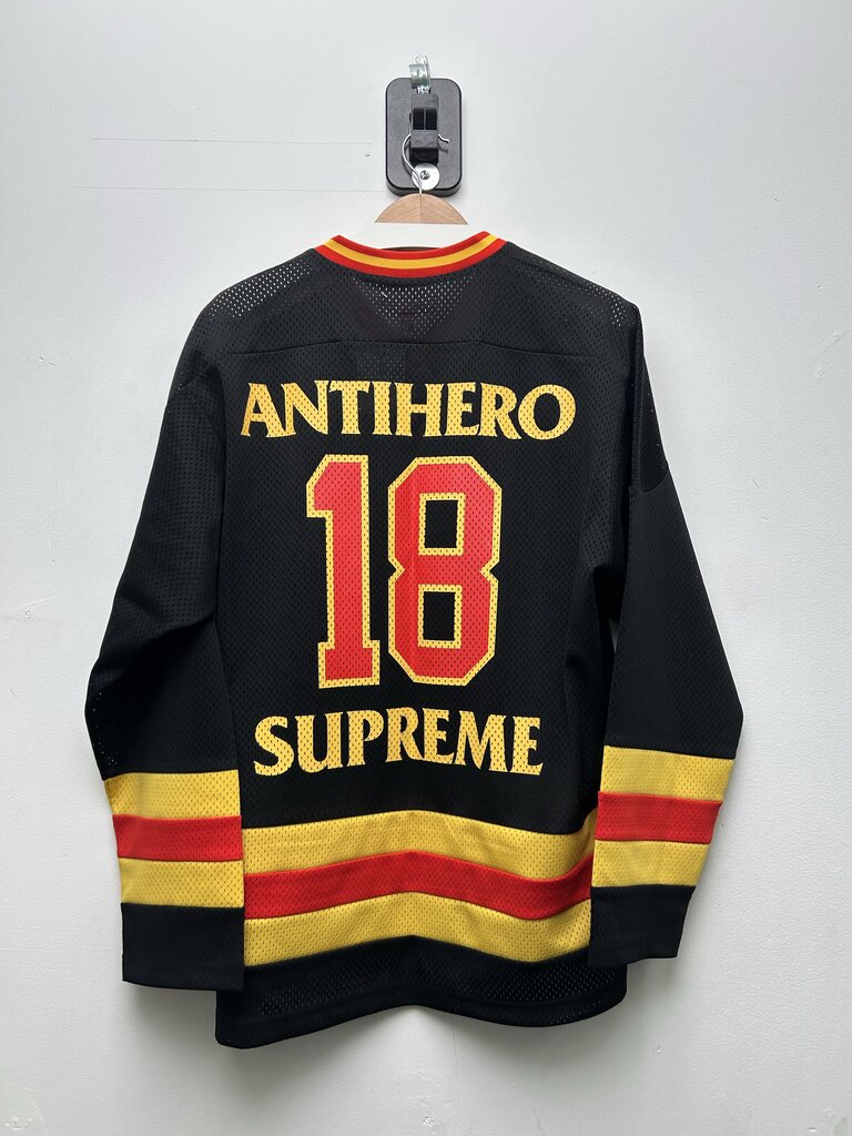 Preowned Supreme Antihero Ozzy Hockey jersey Size Small