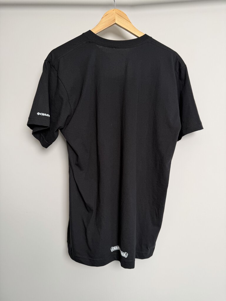 New Chrome Hearts Black Neck Logo Tee Sz. L