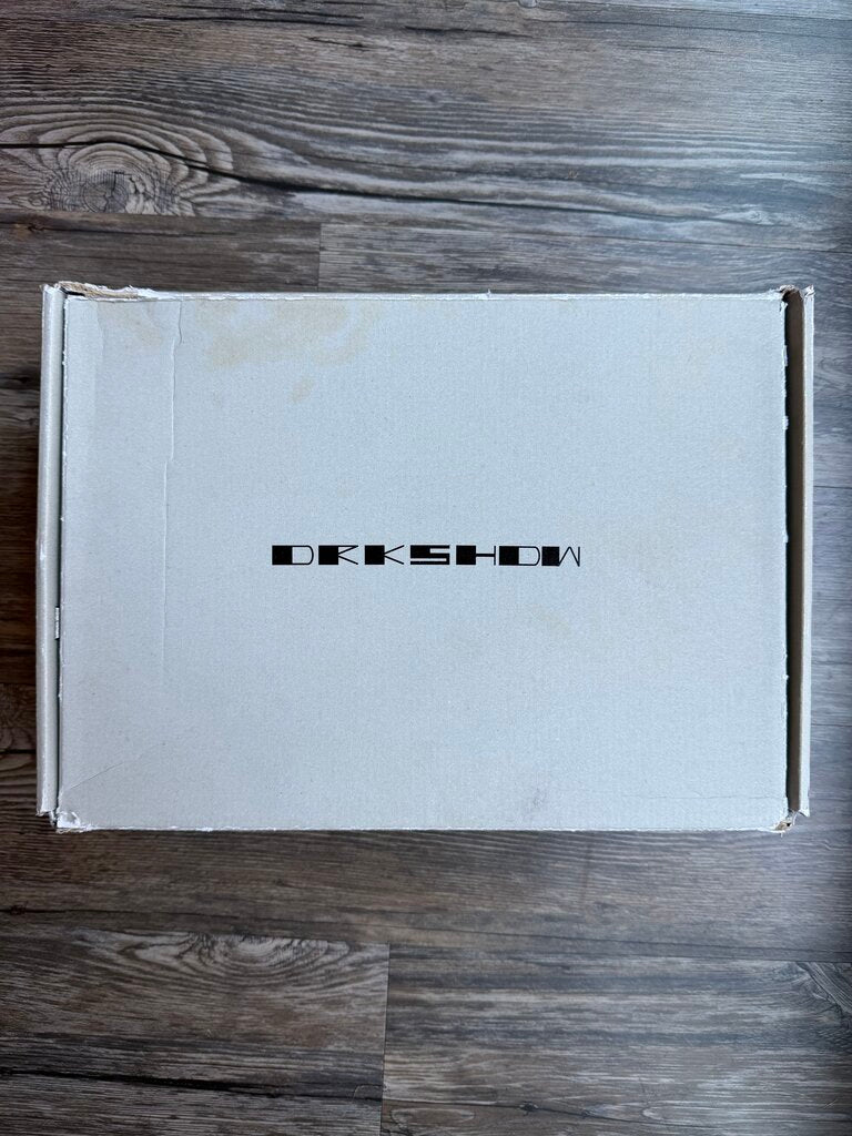 Preowned Rick Owens Black Drkshdw Ramones Size 44