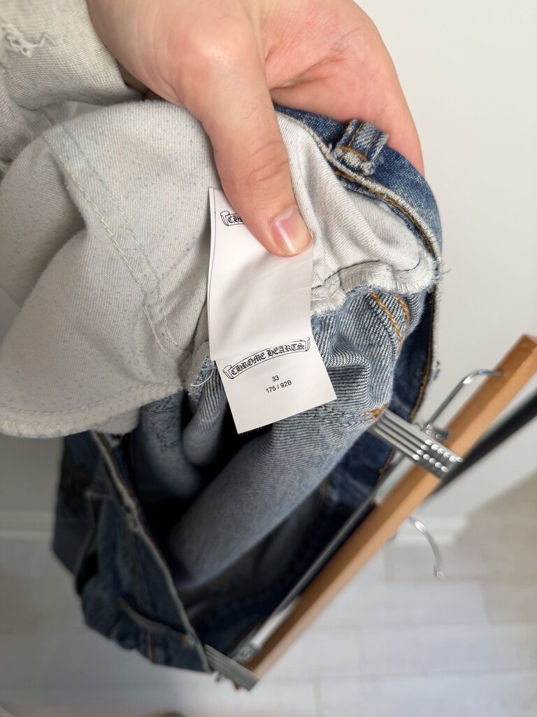 Chrome Hearts 20 Cross Patch Orange Tab Levi's Sz. 33x30