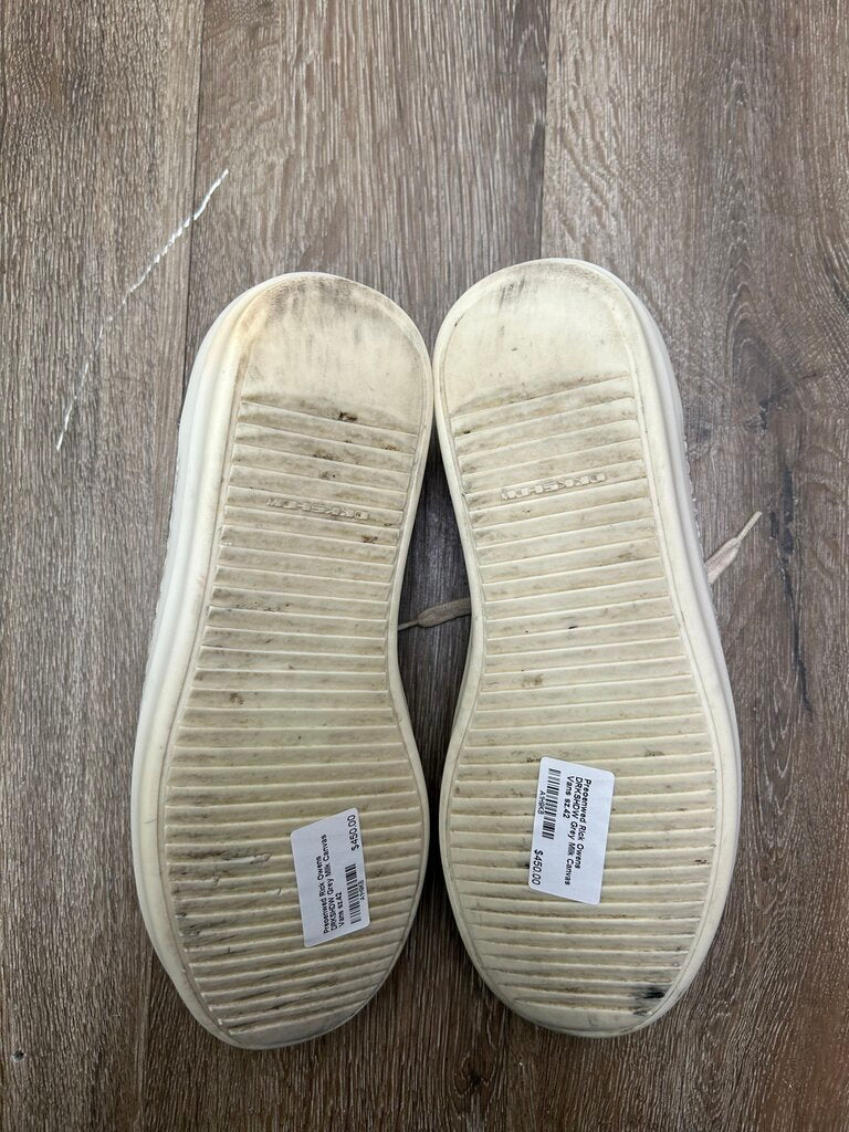Preoenwed Rick Owens DRKSHDW Grey Milk Canvas Vans sz.42