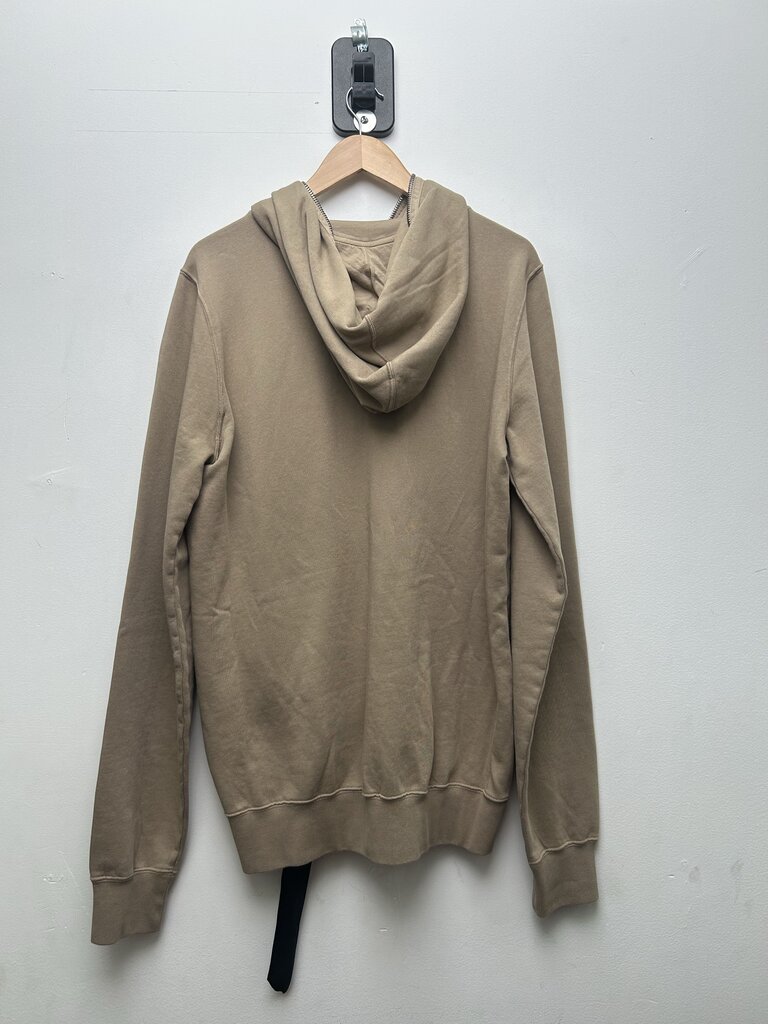 New Rick Owens Flesh Tan Gimp Zip Up Hoodie Sz.XL