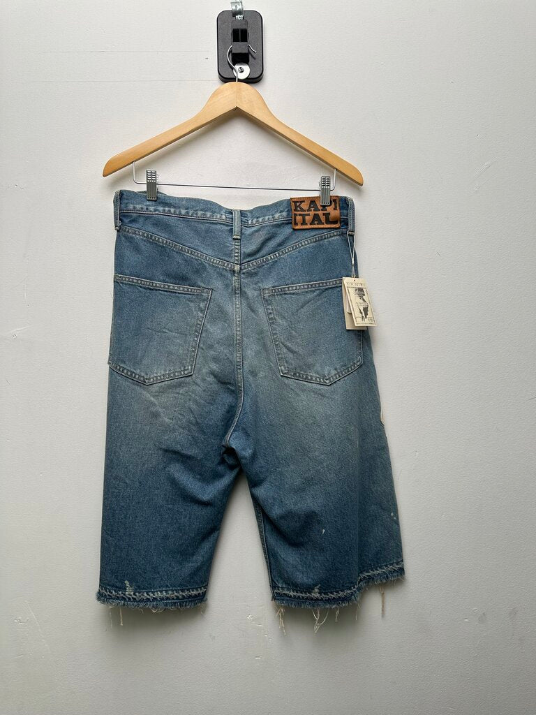 New Kapita Lightwash Bone Shorts Size 38