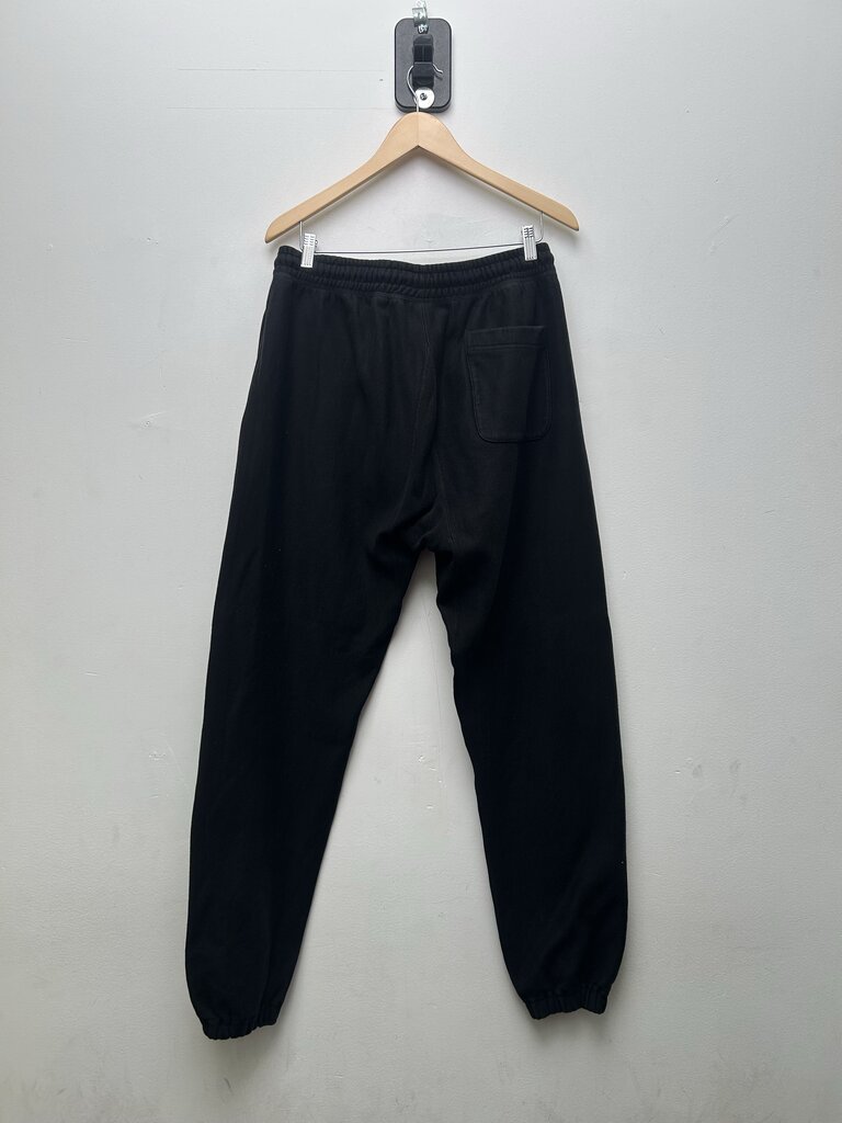 Preowned Saint Micheals Black Red Small Logo Sweatpants Sz.Medium