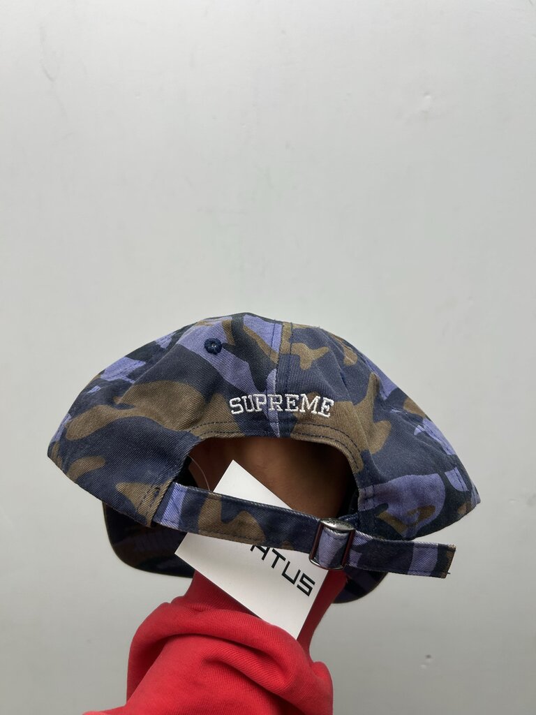 Preowned Supreme Blue Brown S Logo Hat