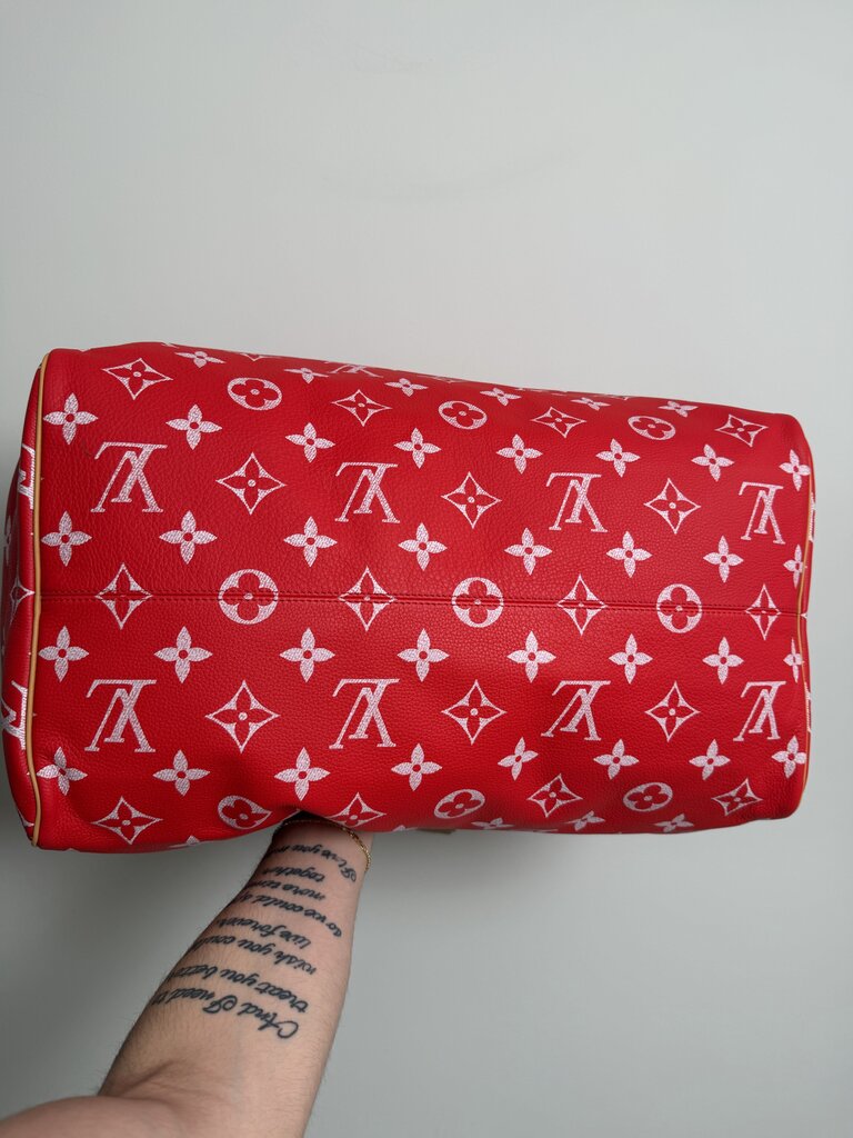 New Louis Vuitton Speedy 50 P9 Red Monogram