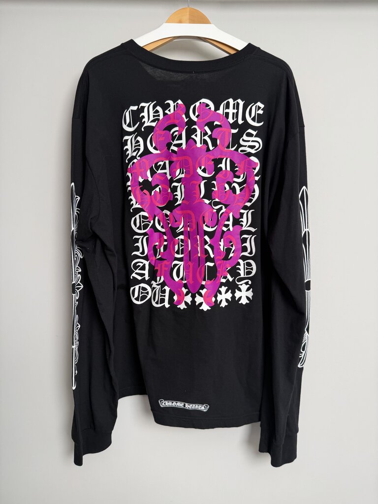 New Chrome Heart Chart Pink Dagger Black L/S size 2XL