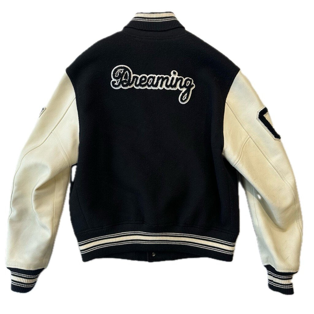 Preowned Louis Vuitton Black Varsity Jacket size 46
