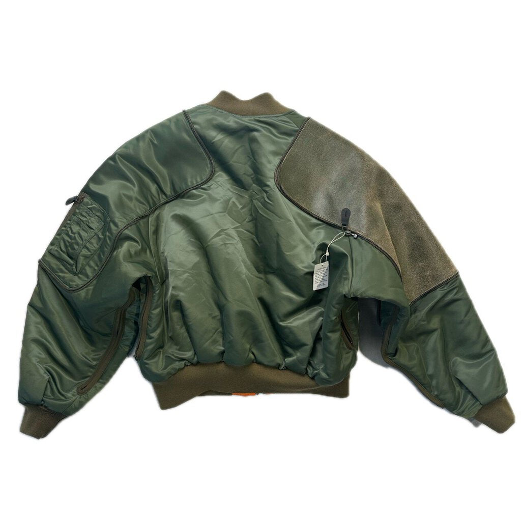 New Kapital Olive Pillow Bomber Jacket size 3