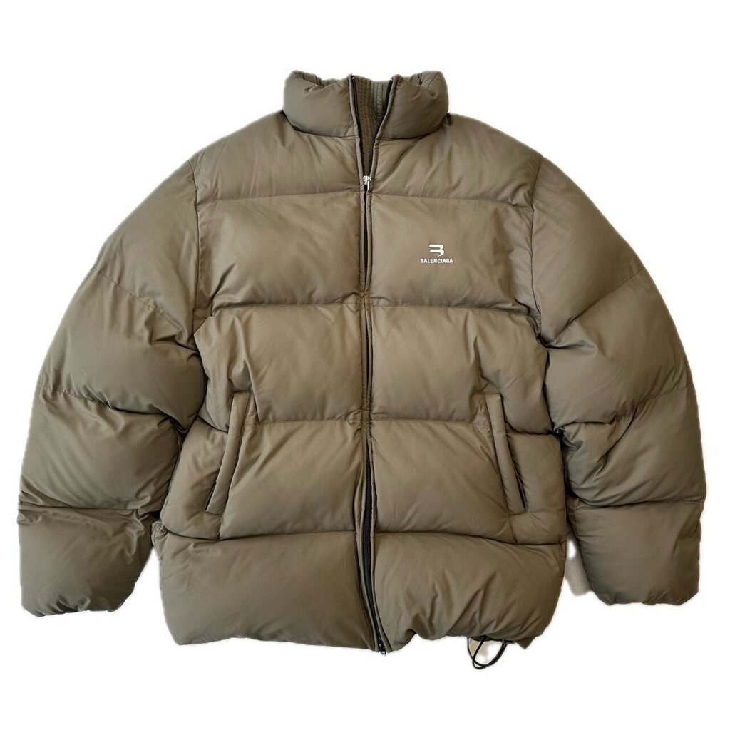 New Balenciaga Grey Puffer Size Medium