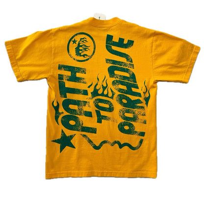 New Hellstar Jesus Yellow Tee size XL