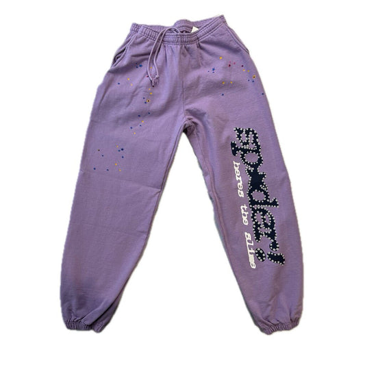 New Sp5der Punk Purple Sweats sz.L
