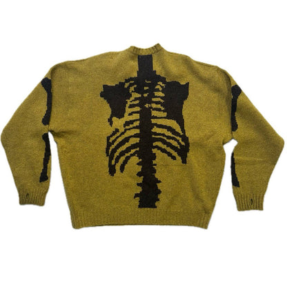 Kapital Bone Mustard Bone Sweater size 1