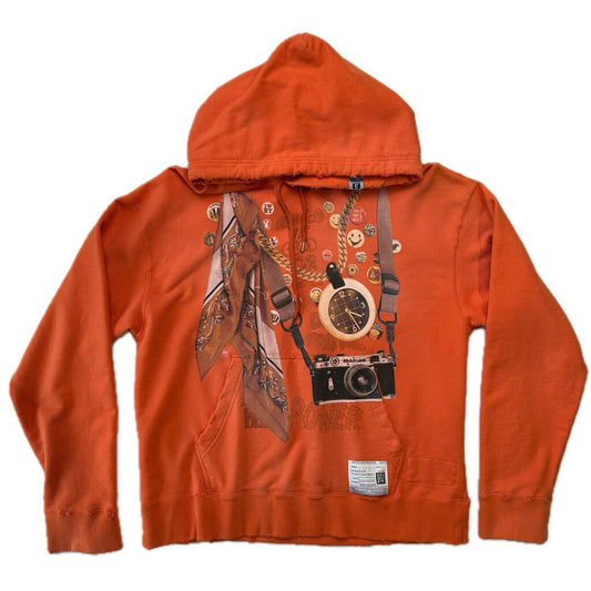 New MMY Orange Camera Hoodie Size 48 (M)