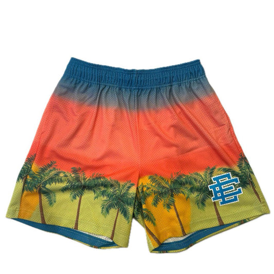 New Eric Emanuel EE Green Palm Shorts sz.S