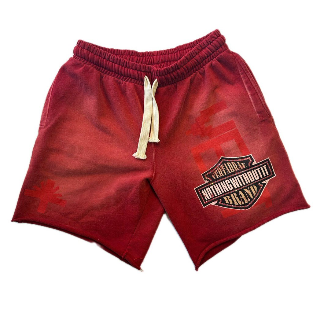New Vertabrae Red Harley Shorts Size Medium