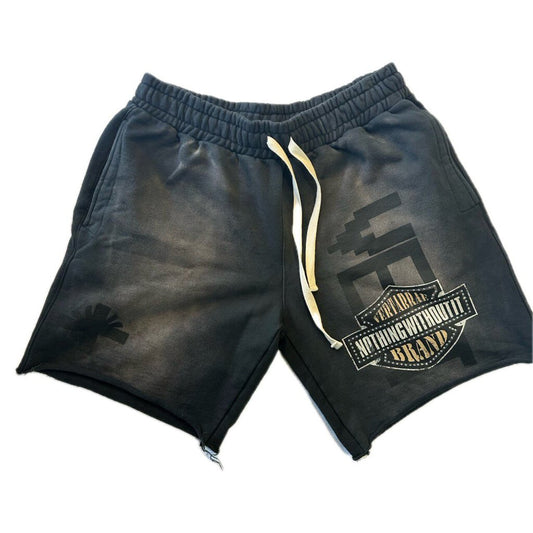 New Vertabrae Black Harley Shorts Size XL