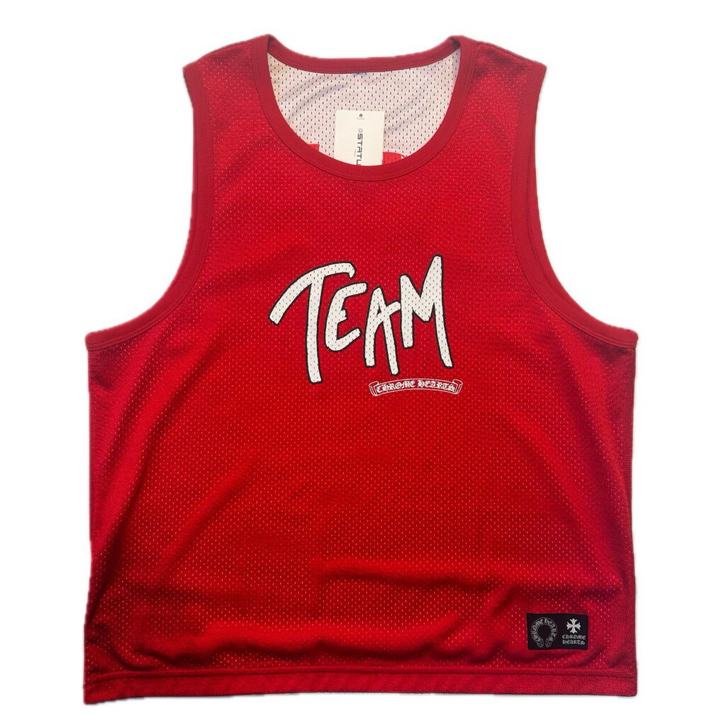 New Chrome Hearts Red Matty Boy Tank Top Jersey Size Small
