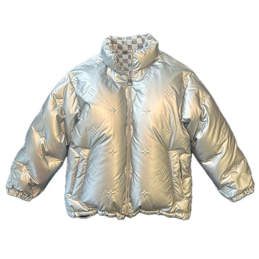 New Louis Vuitton Reversible Silver Damper Jacket size 36(S)