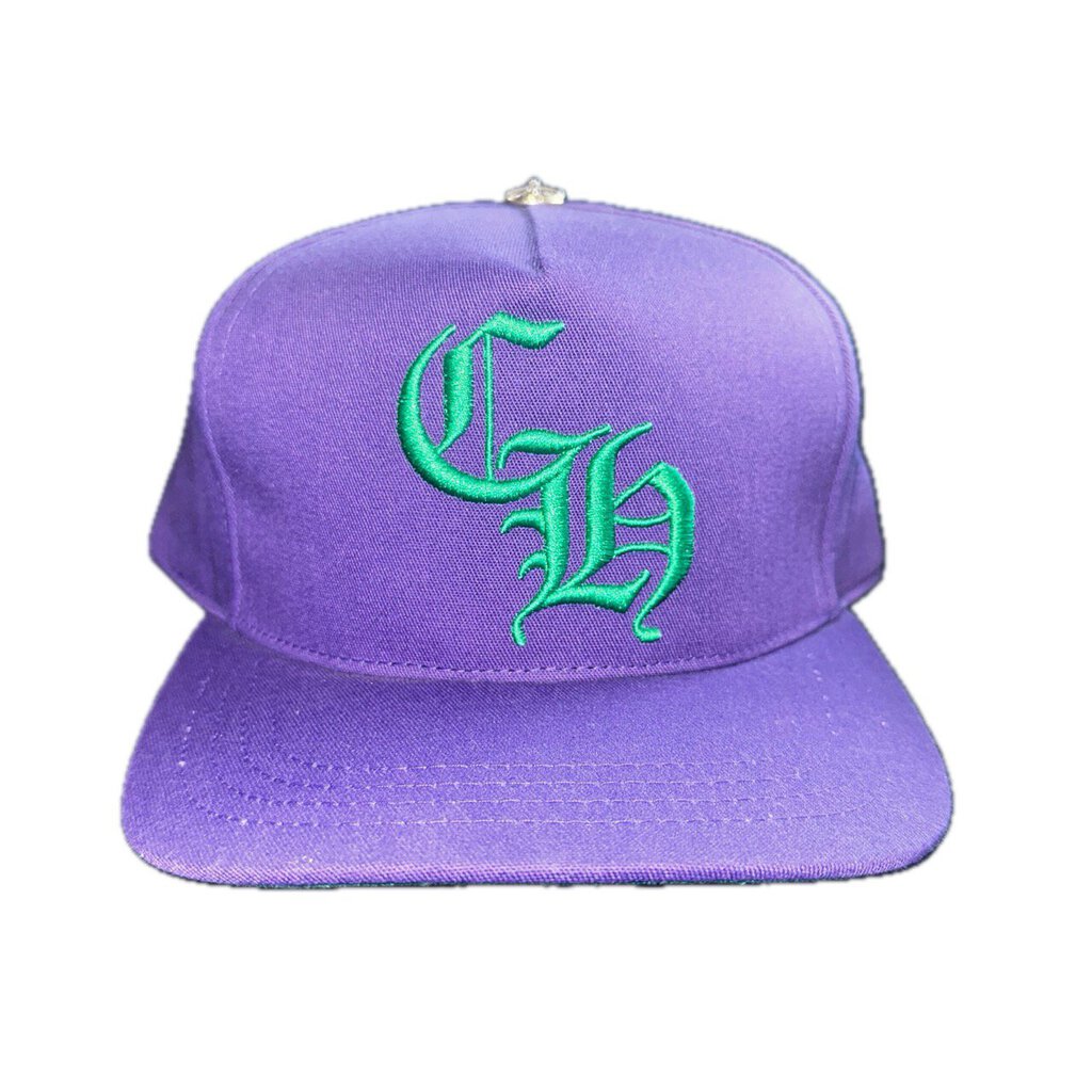 Preowned Chrome Hearts Purple Green Hat