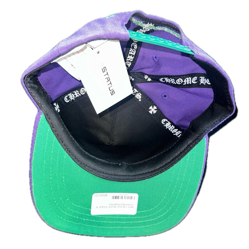 Preowned Chrome Hearts Purple Green Hat