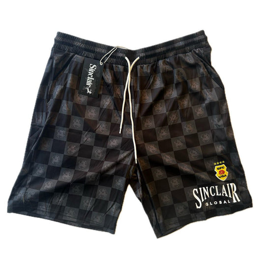 New Sinclair Checkerboard Jersey Shorts sz.XL