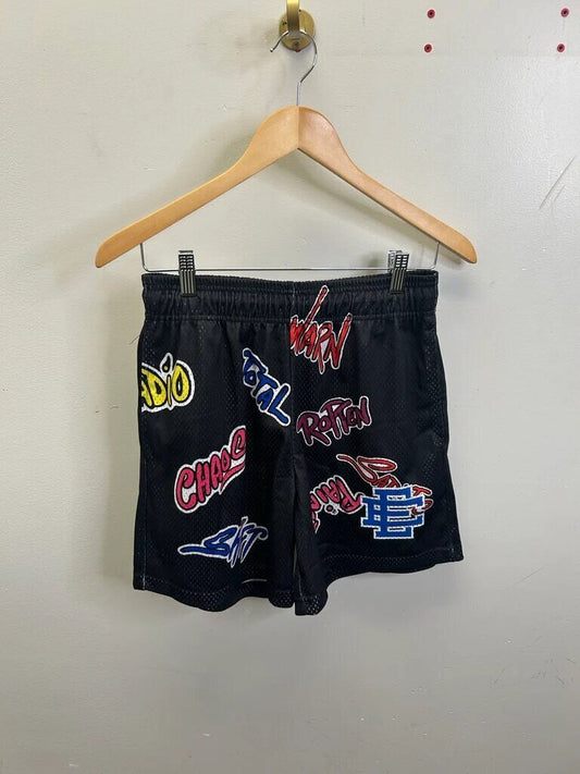 New EE Matty Boy Graffiti Mesh Shorts size L